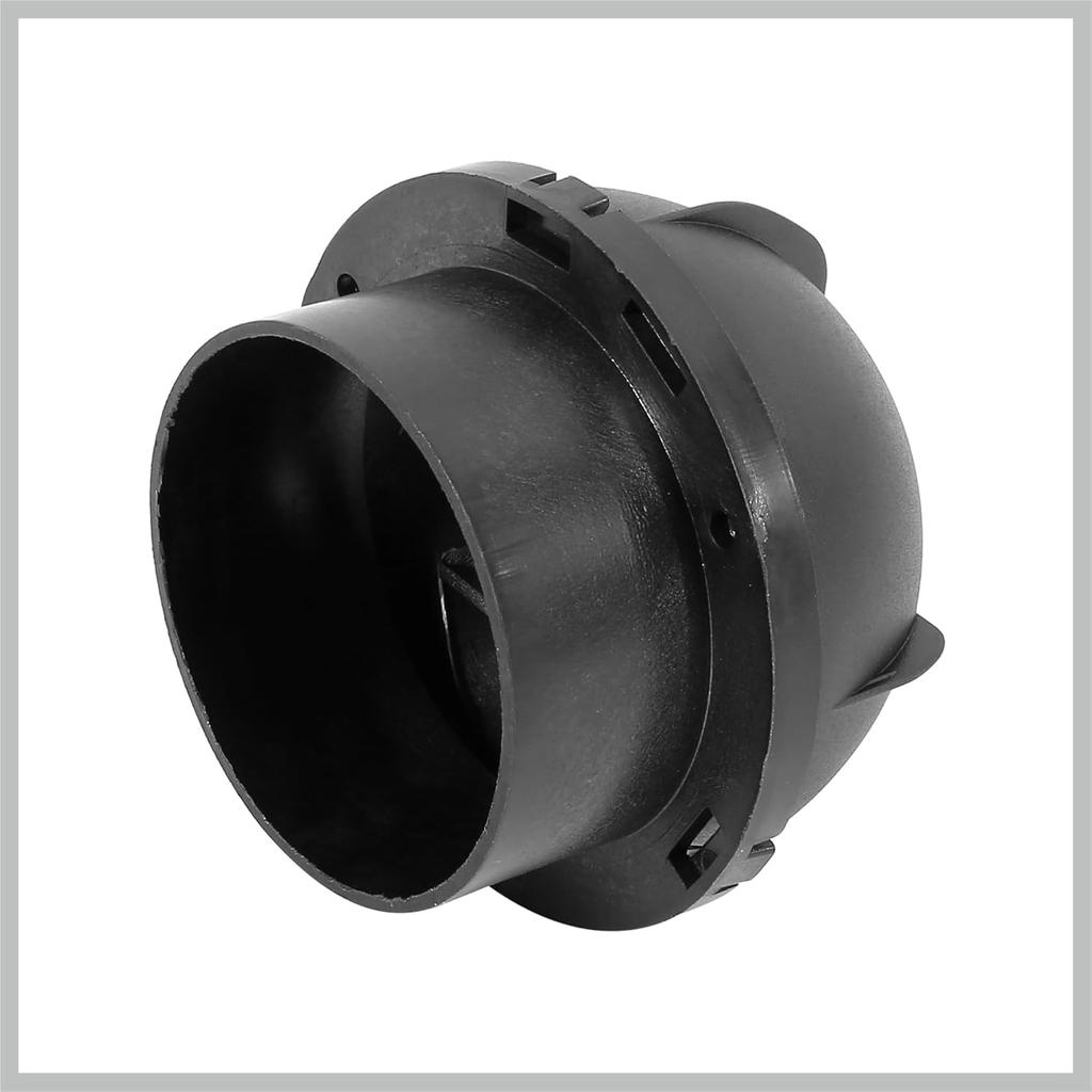 Duto de Aquecedor de Carro Auto 75mm Saída de Ventilação de Ar Quente Rotativo 360 Graus Peças de Reposição Pretas para Carro