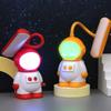 Astronaut Desk Lamp for Kids Novelty Spaceman LED Night Light with 7 Colors Nursery Bedside Lamp with Flexible Gooseneck for Living Room Bedroom