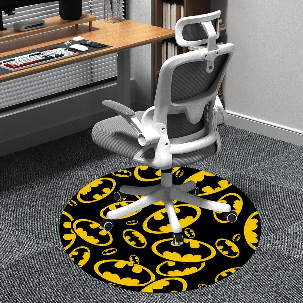 1pc Batman Office Round Area Rug, Under Office Chairs Bedroom Living Room Home Decor, Room Deco, Available In Various Sizes