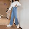 Blugi cu picioare largi de primăvară și toamnă 2023 pentru fete - stil coreean la modă pentru copii