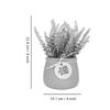 Polyester Artificial Lavender Flower Plant With Pot Home Décor Items Latest