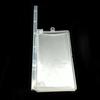 100 Pieces Portable PP Reusable Paper Money Pocket Replacement Oilproof Transparent Cash Album with Storage Case Holders