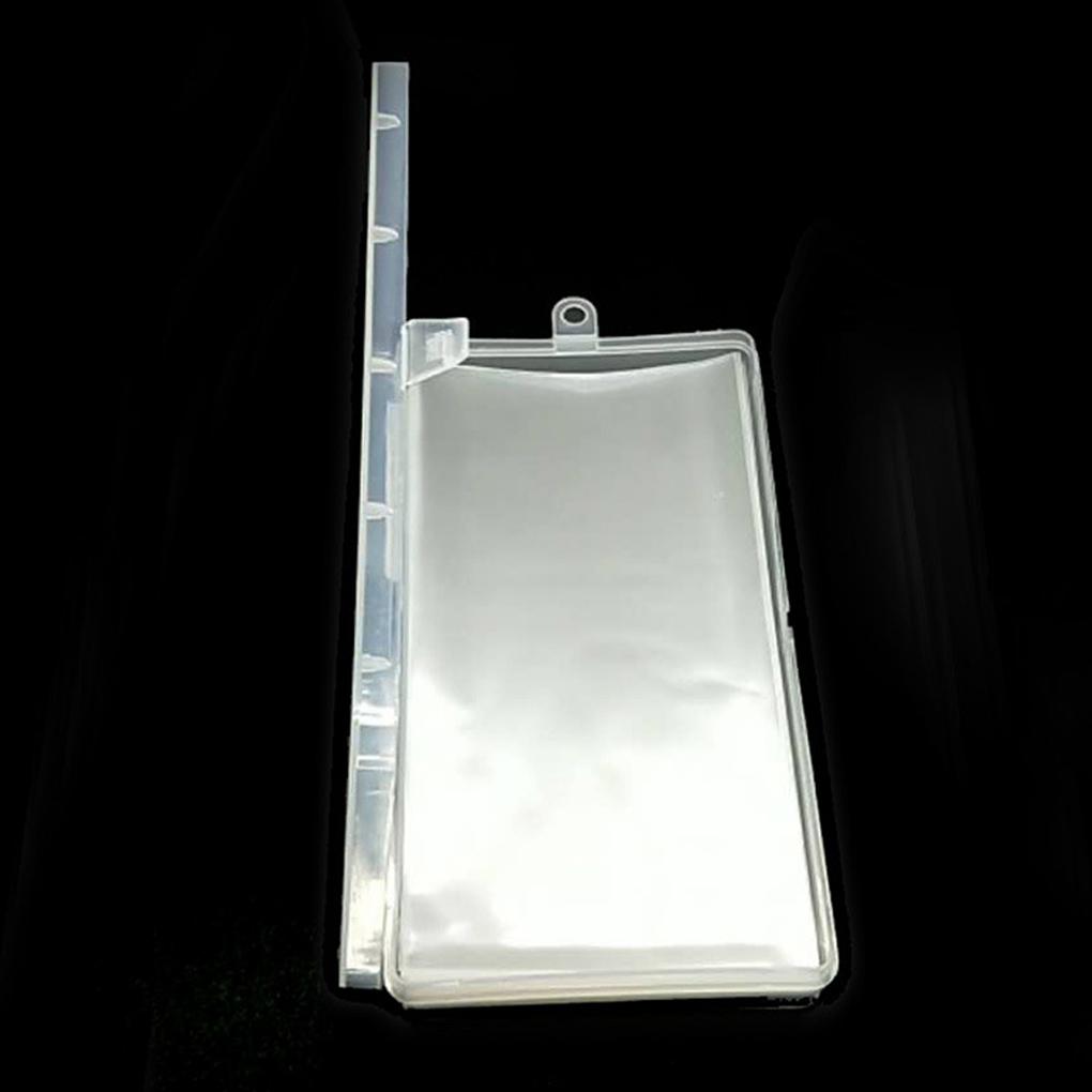 100 Pieces Portable PP Reusable Paper Money Pocket Replacement Oilproof Transparent Cash Album with Storage Case Holders