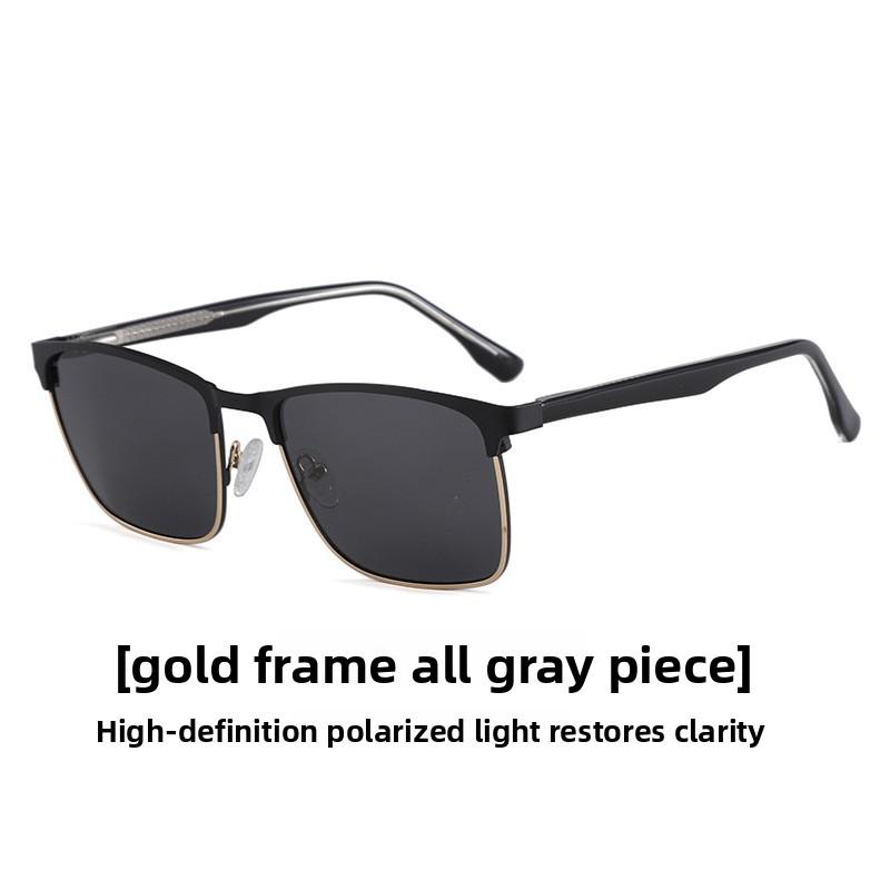2026 new polarized sunglasses with acetate pins on the temples, high-end sunglasses, European and American fashion glasses, specifically for driving