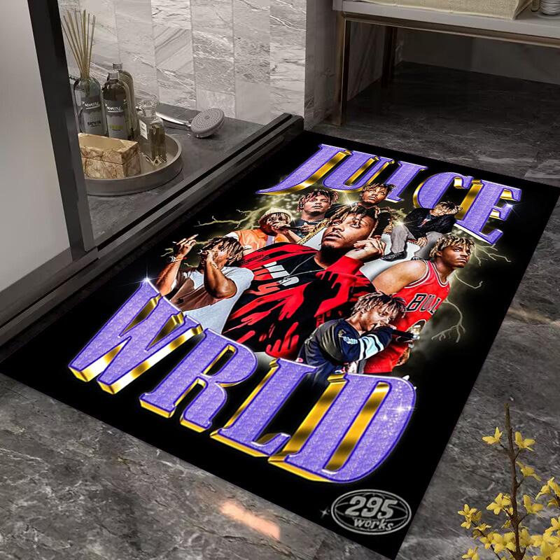 Juice Wrld: Legacy Music Passion Carpet Printing Suitable for All Seasons Bathroom Mat Fashion Office Chair Cushion