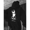 Dark-style "Hollow Knight" Ghost Print Hoodie, a Niche Gaming-style Fashion Calling Card for Cool Players