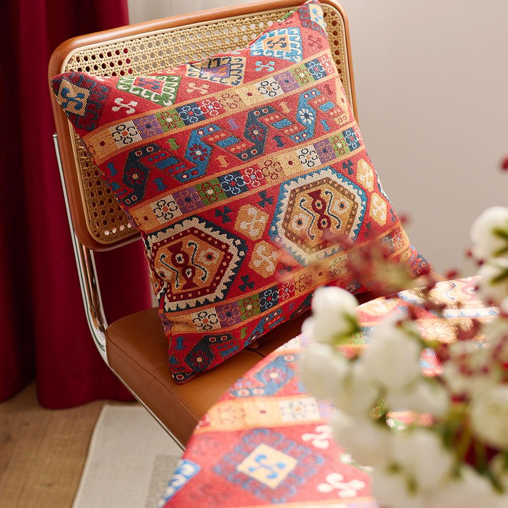 Tablecloth Red Festive Jacquard Table Cloth Round Table Cloth Tablecloth Thickened Coffee Table Cover