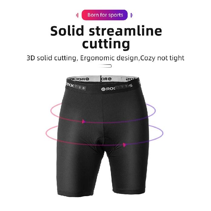 ROCKBROS Cycling Men's Shorts MTB Road Bike Shorts Summer Outdoor Sports Biker Shorts Climbing Breathable Quick Dry Double Layer