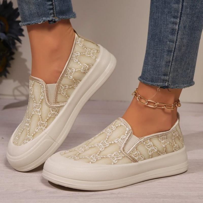 

Модная летняя женская сетчатая обувь 36 грязно-белый