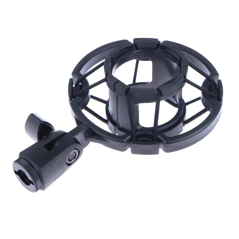 Shock Mount Holder Studio Recording Bracket For Large Mic Clip Black
