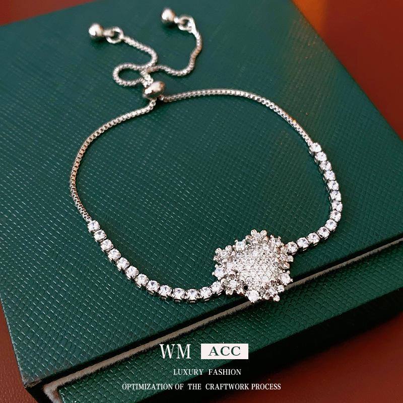 Vintage Geometric Zircon Bracelet - Elegant, Versatile Bangle for Women