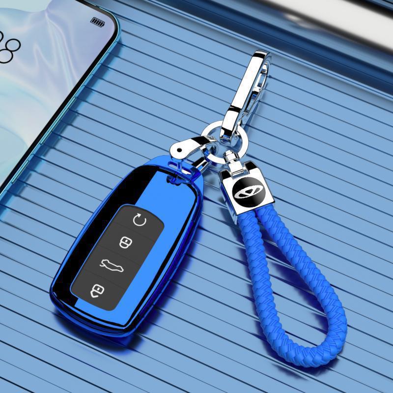 Premium Luxury Key Case for Chery Tiggo 9 - Fits 2023 Models, 5 & 7 Seaters, Complete Cover with Buckle