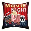 Movie Night Cushion Covers Cozy Chair Living Room Pillowcase Fashion Zipper Sofa Pillow Covers Bedroom Home Decor