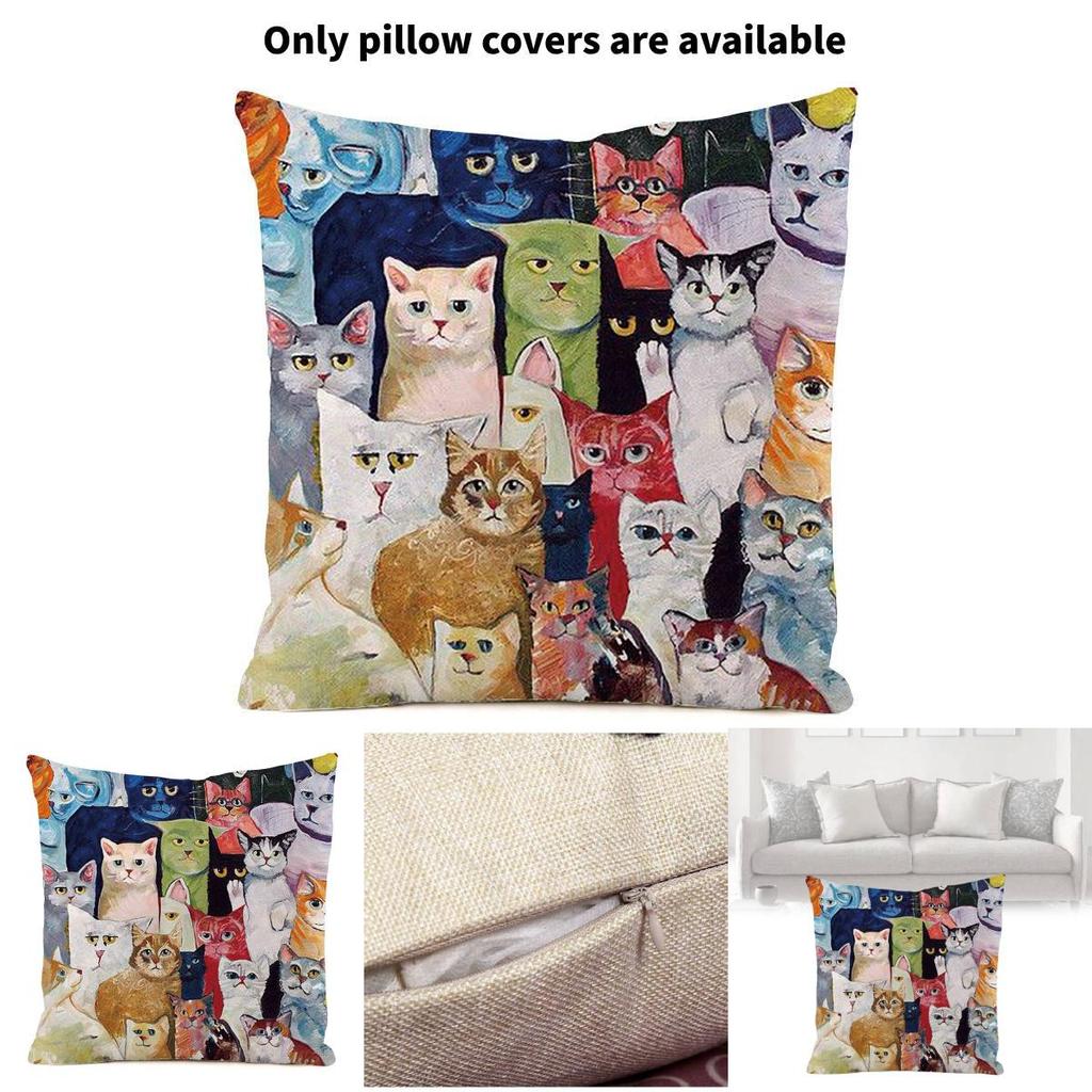 Sofa-Kissenbezug mit Tiermotiv aus Seidenstoff für Couch-Dekoration und als Geschenk