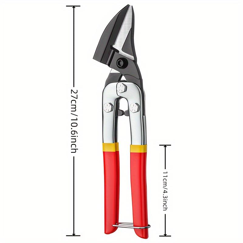 1pc Heavy-Duty Aviation Metal Shears, Carbon Steel Cutter for Industrial & Home Use, Safety Grip, Precise, Durable