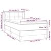 3127478 vidaXL Lit à sommier tapissier avec matelas Vert foncé 100x200 cm