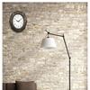 Spanish Style Retro Glass Quartz Clock,Home Living Quiet Silent,Simple Clock Mute Wall Clock,Living Room Clock Glass Wall Watch