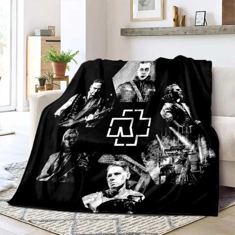 Till Lindemann, lead singer of the German heavy metal rock band Rammstein, blanket for warmth, home decoration for siesta, flannel blanket Y5