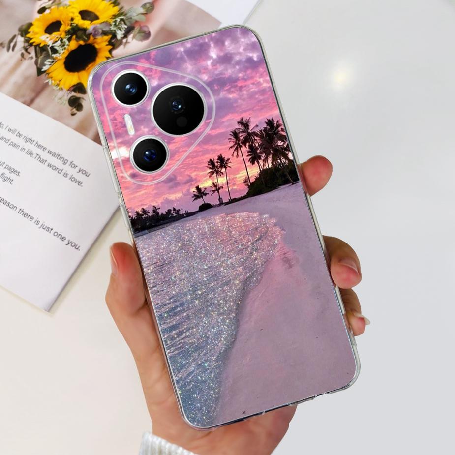 For Huawei Pura 70 Pro Plus Case Stylish Painted Cover Clear Silicone Phone Cases For Huawei Pura 70 Pro Pura70 Pro+ Soft Fundas