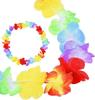 Flower Wreath Necklace Full Bloom Flowers In Bright Colors Party Leis Flower Hawaii Party Leis