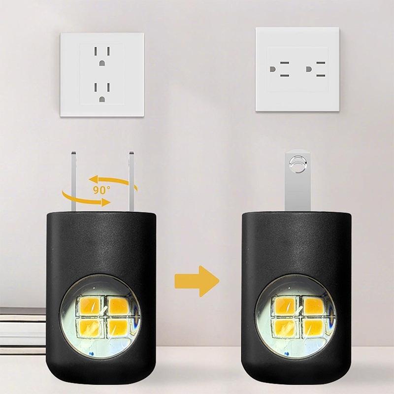 220V Mini LED Night Light with Twilight Sensor Plug in for EU US Socket Energy Efficient Lamp for Baby Room