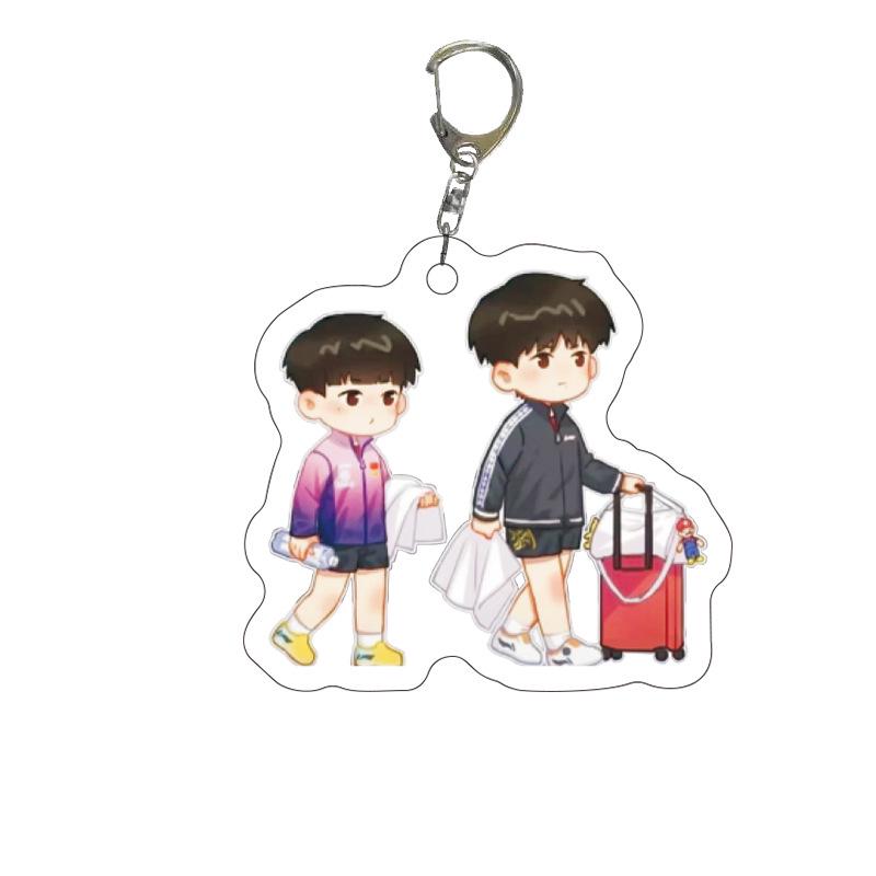 

Креативный акриловый брелок для ключей CP для пинг-понга: Уникальный кулон высокой ценности в подарок для друзей