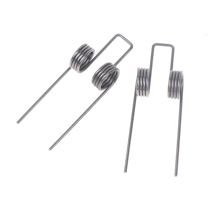 High Quality 2PCS Silver Double Torsion Spring 1.1 Wire Diameter 10.5mm Outside Diameter Strong Torsional Spring