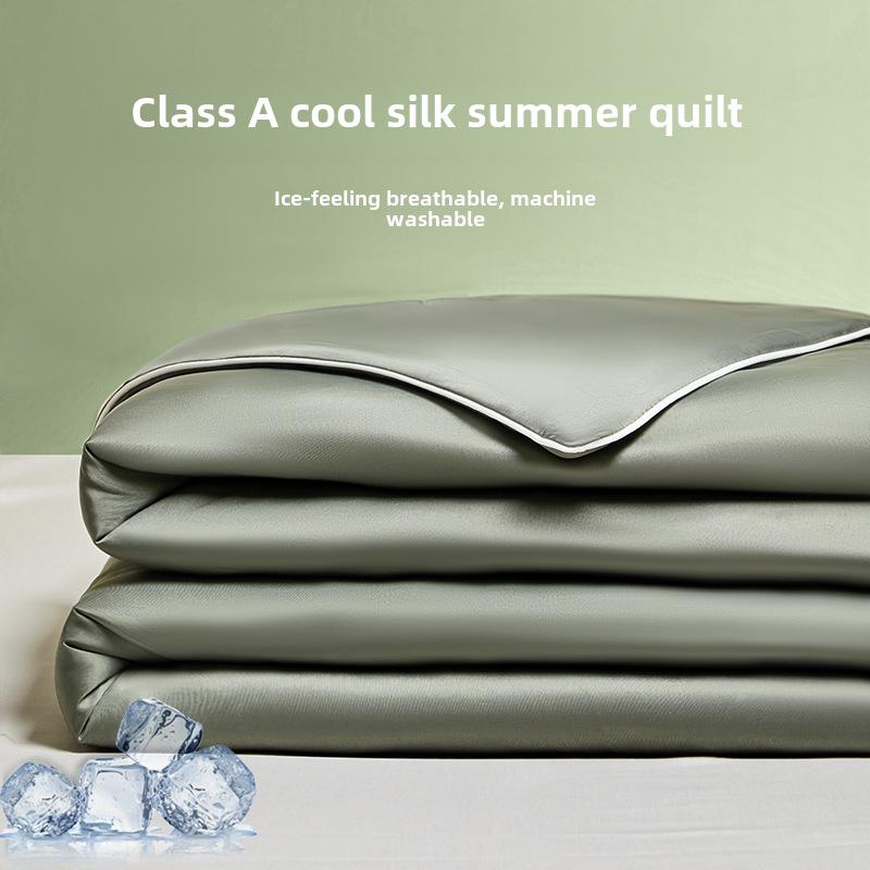Cooling Silk Summer Blanket: Lightweight, Washable, and Perfect for Air Conditioning