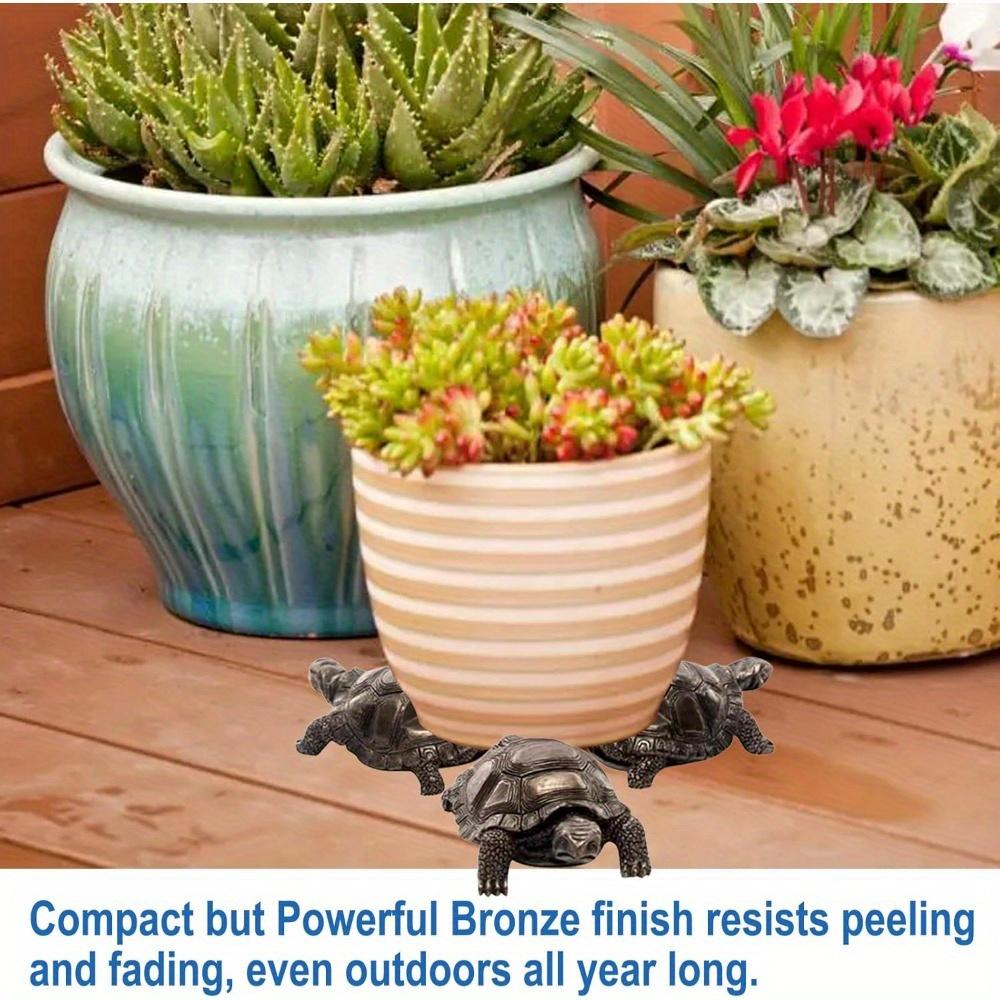 3Pcs Turtle Resin Pot Feet – Decorative Plant Stand Risers for Indoor/Outdoor Flower Pots, Durable & Weatherproof Planter Supports (Turtle Design)
