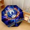 Sheffield Wednesday FC Automatic 3‑Fold Umbrella 8‑Rib Windproof Folding Umbrella Sun Rain Protection For Outdoor Travel Daily Use