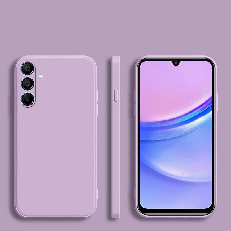 Square Liquid Silicone Phone Soft Case For Samsung Galaxy A55 A35 A25 A15 A05 A14 A24 A34 A54 A33 A53 A73 A32 A13 A23 5G Cover