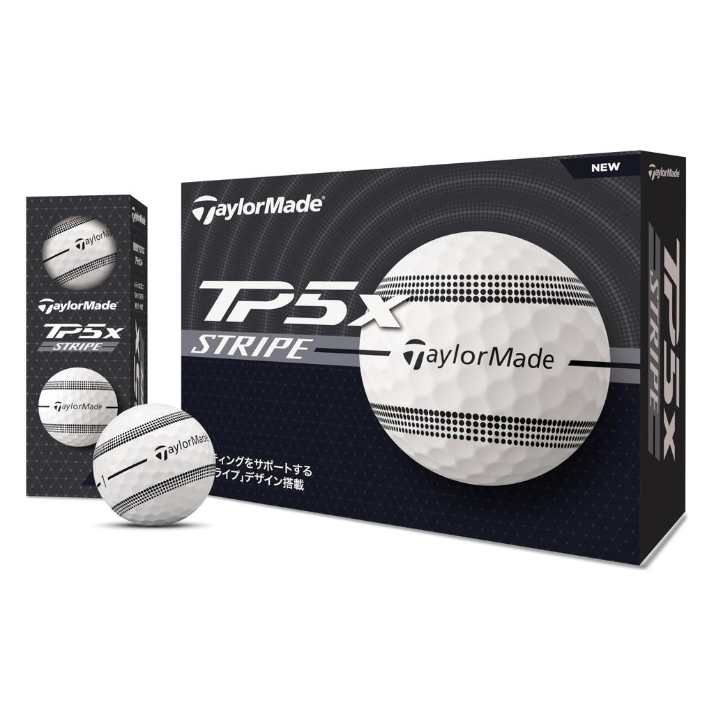 TaylorMade TMJ24 TP5x Stripe JPN dz White Golf Balls