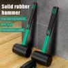 Hi-Spec Double Face Rubber Hammer Practical Multifunction Double-Sided Rubber Hammer Non-Slip Handle for Installation/DIY