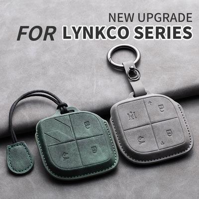 For Lynk&Co 08    Lynk Co 08 For Lynkco 01 02 03 05 06 09 Auto Key Fob Holder Keychain Leather Car Key Case Cover