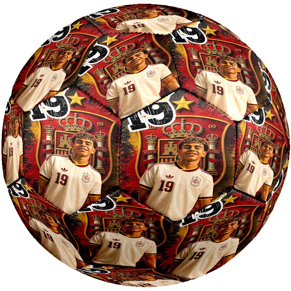 Lamine Yamal's Spain's Soccer Star Soccer Ball Size 5 Football Machine Sewn Indoor/Outdoor Universal Football Soccer Accessory Distinctive Home Decor