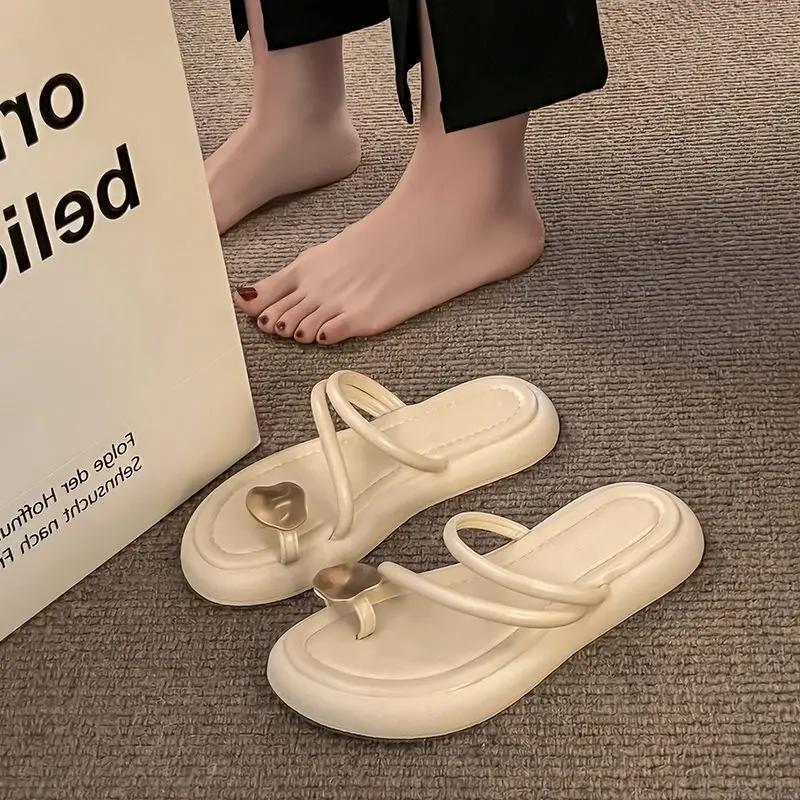 

Модные шлепанцы, домашние тапочки, слайды, плоские, для помещений, женские тапочки и женские сандалии, гостиная, дом, лето 2025, нескользящие, повседневные 40-41