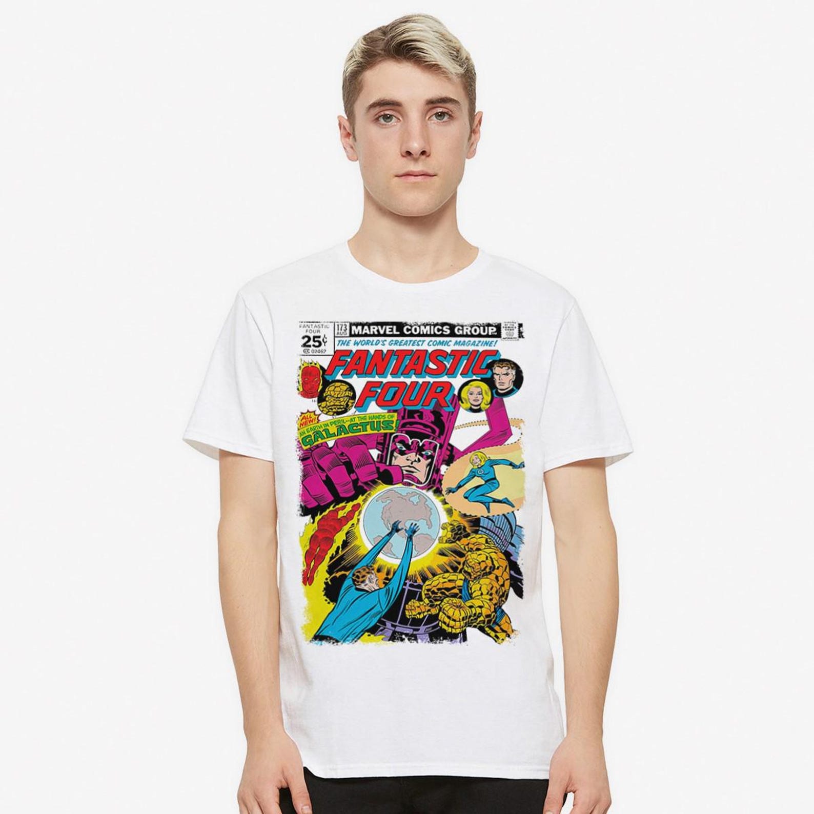Fantastic Four vs Galactus T-Shirt, Men s and Women s Sizes (FFF-023497) XL