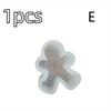 Christmas Silicone Candle Molds Elk Tree Snowflake Gingerbread Man for DIY Festive Candles Non-Stick Holiday Decoration Supplies