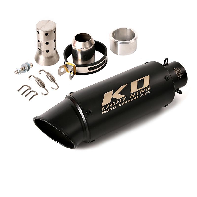 Black Universal KO 51mm 61mm Motorcycle