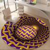 1pc Spiral Kaleidoscope Office Round Area Rug, Indoor Mat Suitable ForOffice, Under Office Chairs Bedroom Living Room Home Decor T158