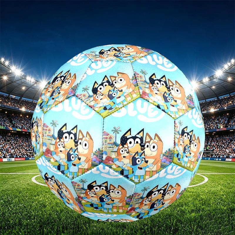 Bluey Print Size 5 Soccer Ball, PU Wear Resistant Football for Match Training and Daily Practice, Birthday Gift for Soccer Fans