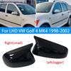 Für LHD VW Golf 4 MK4 1998-2002 Passat B5 Jetta Autoaufkleber Rückspiegel Seitenabdeckung Flügelkappe Außentürgehäuse Zierleiste ABS
