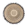 38cm Natural Vintage Jute Woven Placemats Bohemian Style Party Decoration Hanging Wall Decor Mat Vase Mat Table Mats Placemat