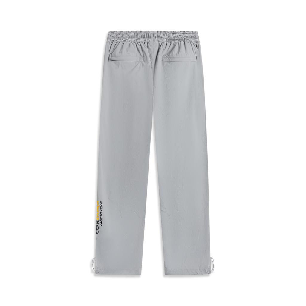 Li Ning Wade Series Casual Simple Solid Color Straight Loose Knit Sports Pants Men Pants Geological-Gray AKXV017-2