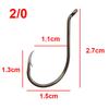 200pcs 8299 High Carbon Steel Fishing Hooks Black Offset Octopus Beak Bait Fishhook Size 1 2 6 8 2/0 3/0 4/0 5/0 6/0 7/0 8/0 9/0
