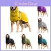 Cozy Fleece Dog Bathrobe With Hoodie For Golden Retrievers And Cats