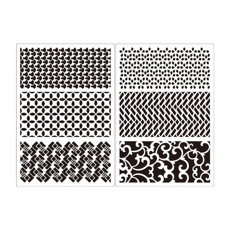 Pack of 6 Drawing Templates Multipurpose Scrapbooking Templates For Handmade Cards Wall Art And Classroom Activities
