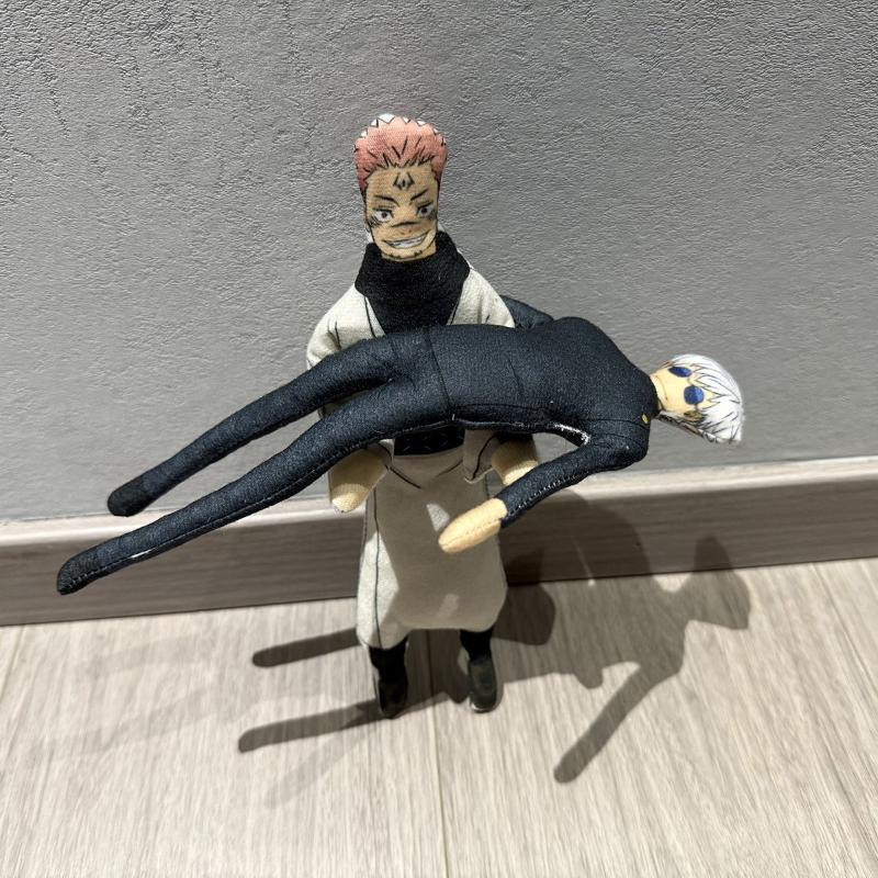 Anime Jujutsu Kaisen Gojo Satoru Itadori Yuji Cosplay Plüschtier Figur Zimmerdekoration Abstrakt Gelenkbeweglichkeit Stoffpuppe Geschenk
