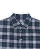 TEN PAST SEVEN Back Print Check Shirt - Gray