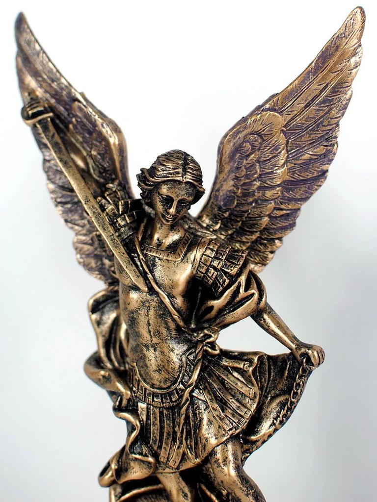 European archangel Michael Figurine Sculpture Living Room Decoration Home Decoration,Angel Resin Statue Ornaments Business Gift